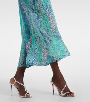 Falda midi Ardith de seda | Rixo