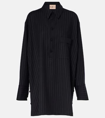 Chemise rayée en laine mélangée | Plan C