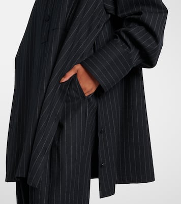 Chemise rayée en laine mélangée | Plan C