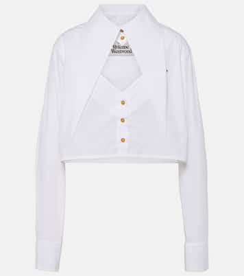 Cropped-Hemd Cut-off Heart aus Baumwolle | Vivienne Westwood