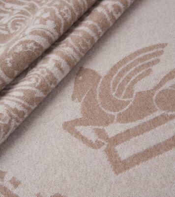 Alocasia fringed wool throw | Etro