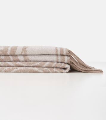 Alocasia fringed wool throw | Etro