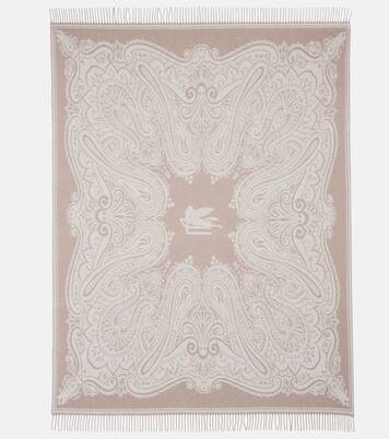Alocasia fringed wool throw | Etro