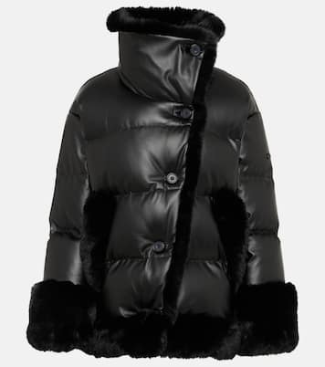 Chaqueta de plumas Solange con borrego sintético | Goldbergh