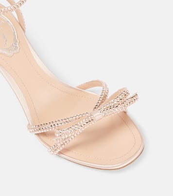 Sandales 50 en satin à cristaux | Rene Caovilla