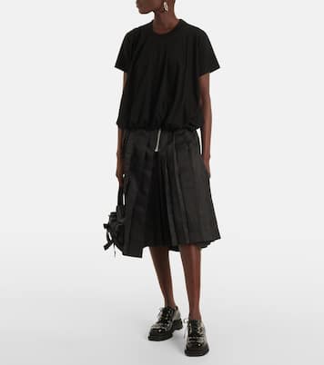 Top plisado de algodón | Noir Kei Ninomiya