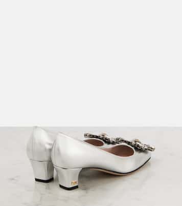 Pumps Preshoes 45 in pelle metallizzata | Valentino Garavani