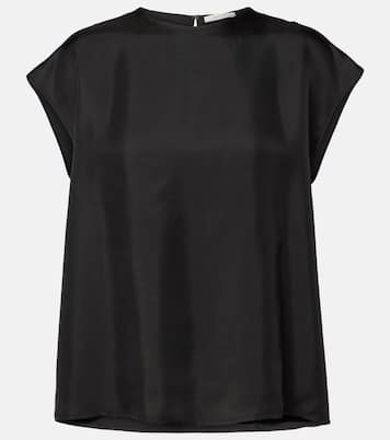 Top Dasha in twill di seta | Asceno