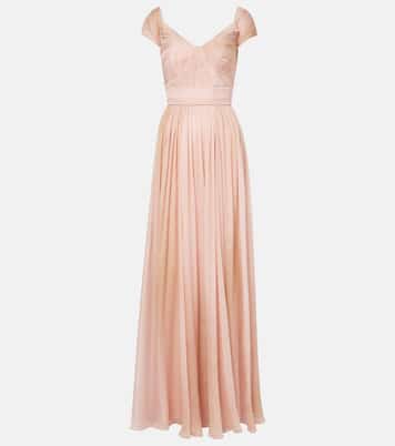 Abito lungo in chiffon di seta | Elie Saab