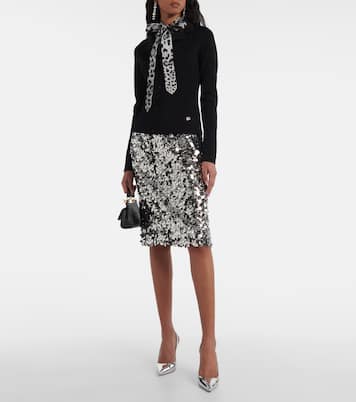 Jupe midi à sequins | Dolce&Gabbana