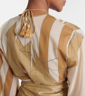 Aqua Cruiser cotton voile kaftan | Johanna Ortiz