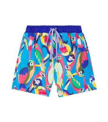 Squawk The Parrot printed swim trunks | Roarsome