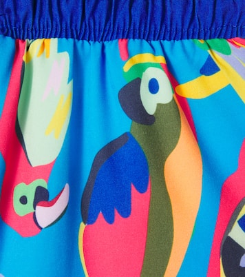 Squawk The Parrot printed swim trunks | Roarsome