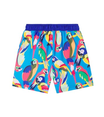 Squawk The Parrot printed swim trunks | Roarsome