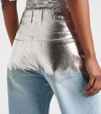 Jeans a gamba larga metallizzati | Rabanne