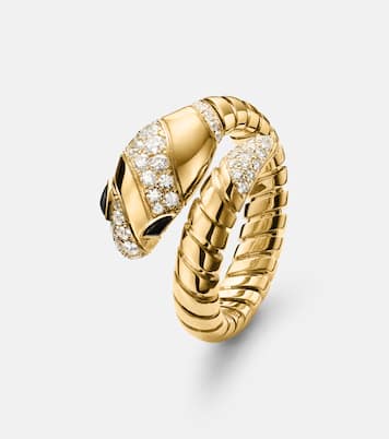 Bague Serpenti Tubogas en or 18 ct, diamants et onyx | Bvlgari