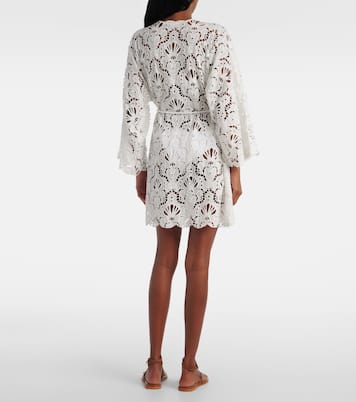 Vestido de playa Seashell de bordado inglés | Farm Rio