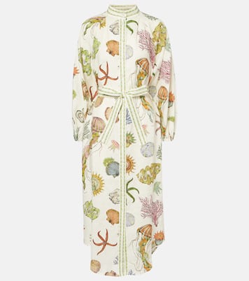 Abito midi Sea in lino | Alémais