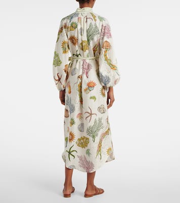 Abito midi Sea in lino | Alémais
