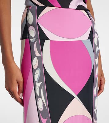 Gonna lunga Marmo in jersey | Pucci