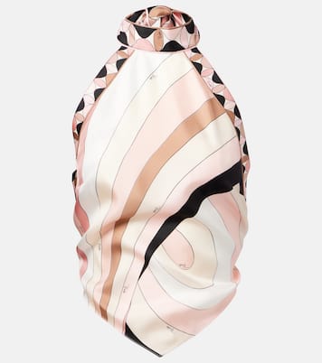 Top Iride de sarga de seda | Pucci