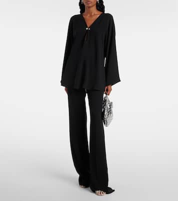 Pantaloni regular Cosmo in cady | Max Mara