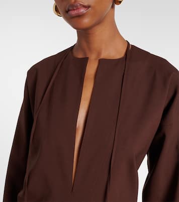 Horsebit wool-blend jumpsuit | Gucci