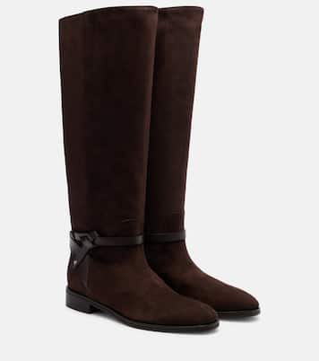 Stiefel Low Lawton aus Veloursleder | Jimmy Choo