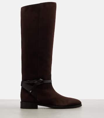 Stiefel Low Lawton aus Veloursleder | Jimmy Choo