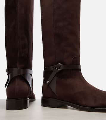 Stiefel Low Lawton aus Veloursleder | Jimmy Choo
