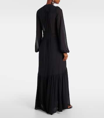 فستان طويل بدرزات شيرد Briane | Marant Etoile