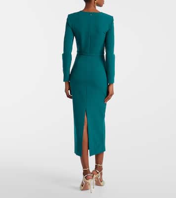 Robe midi en crêpe | Roland Mouret