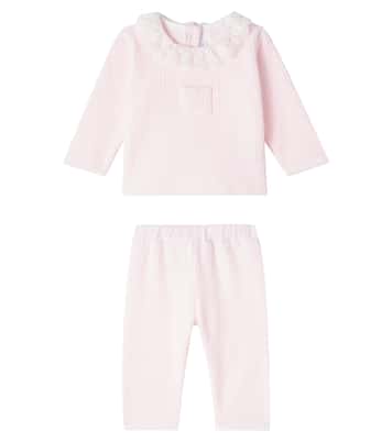 Baby cotton-blend sweater and pants set | Tartine et Chocolat