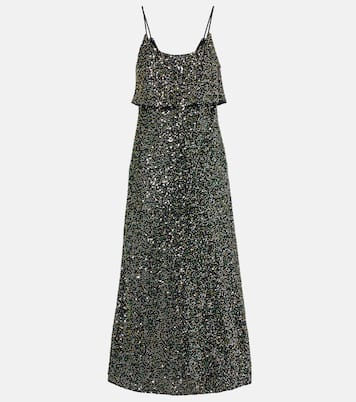Embellished crêpe slip dress | Rabanne