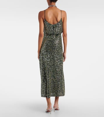 Embellished crêpe slip dress | Rabanne