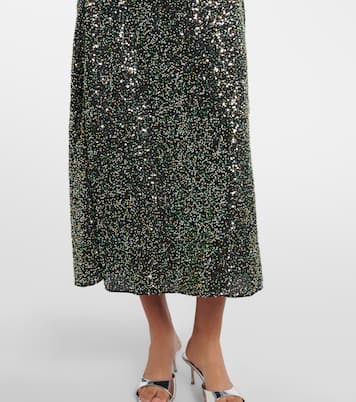 Embellished crêpe slip dress | Rabanne