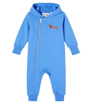 Baby Bestickter Strampler aus Baumwolle | Mini Rodini