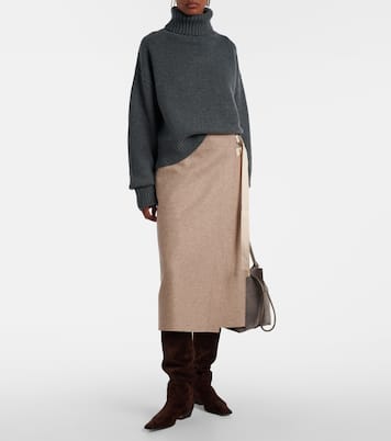 Jersey de cuello alto N° 434 Crop Xtra | Extreme Cashmere