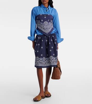 Cotton poplin shirt | Miu Miu