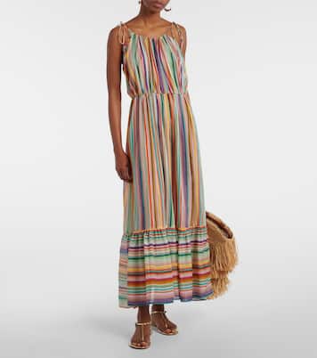 Zigzag cotton and silk maxi dress | Missoni