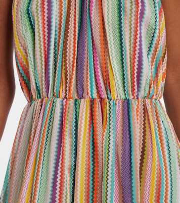 Zigzag cotton and silk maxi dress | Missoni