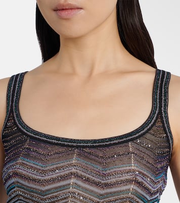 Top Zig Zag aus Lamé | Missoni