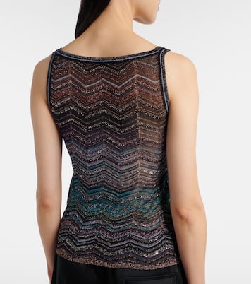 Top Zig Zag aus Lamé | Missoni