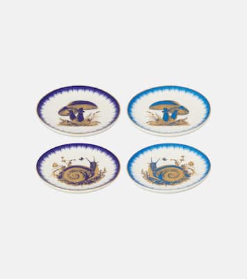 Set de 4 dessous de verre Botanist en porcelaine | Jonathan Adler
