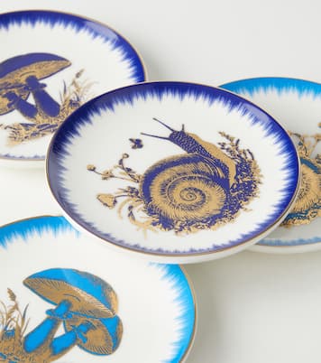 Set de 4 dessous de verre Botanist en porcelaine | Jonathan Adler