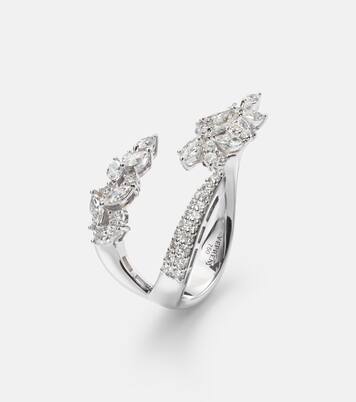 Y-Not 18kt white gold ring with diamonds | Yeprem