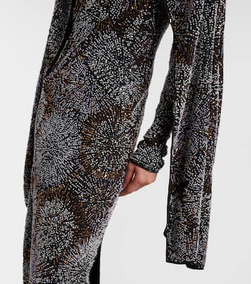 Embellished caped gown | Rabanne