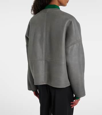 Pebble shearling-lined leather jacket | Loewe