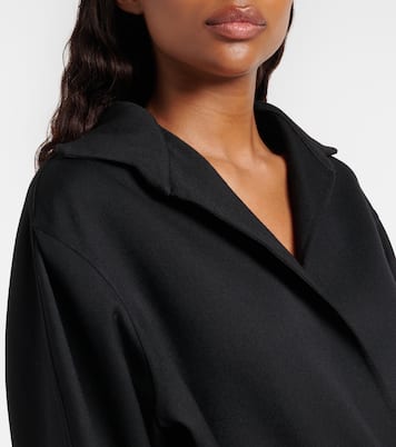 Jacke aus Schurwolle mit Leder | Alaïa