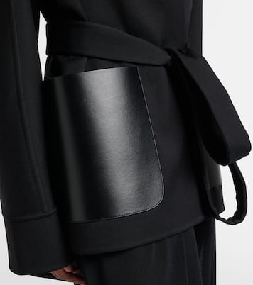 Jacke aus Schurwolle mit Leder | Alaïa